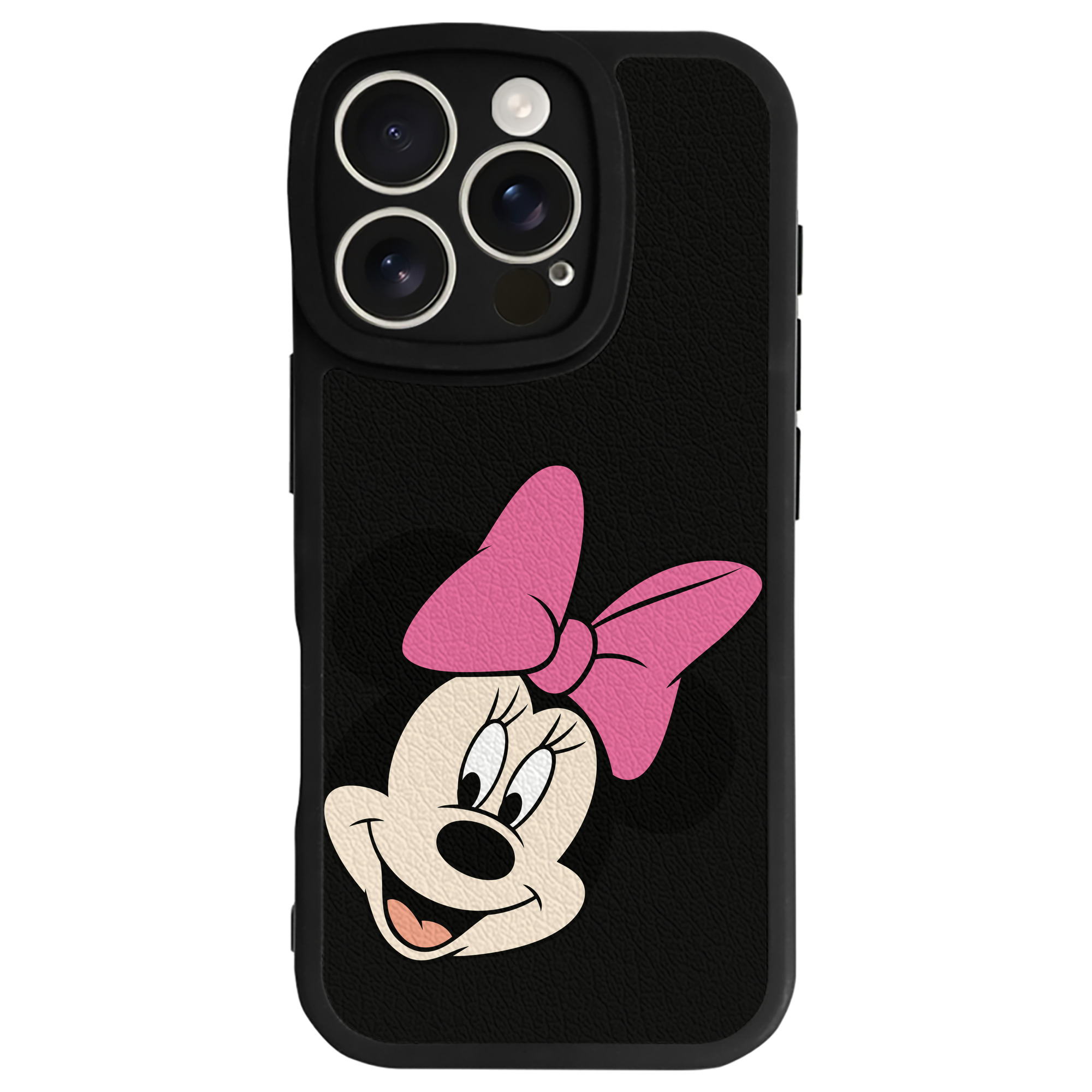 （画像用） ミッキーマウス Mickey Mouse 【iPhone 16シリーズ対応】シリコンスマホケース（レザー調） 材質：シリコン